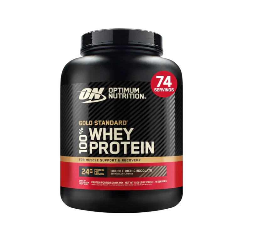 Optimum Nutrition Gold Standard 100% Whey, Double Rich Chocolate, 5 lb