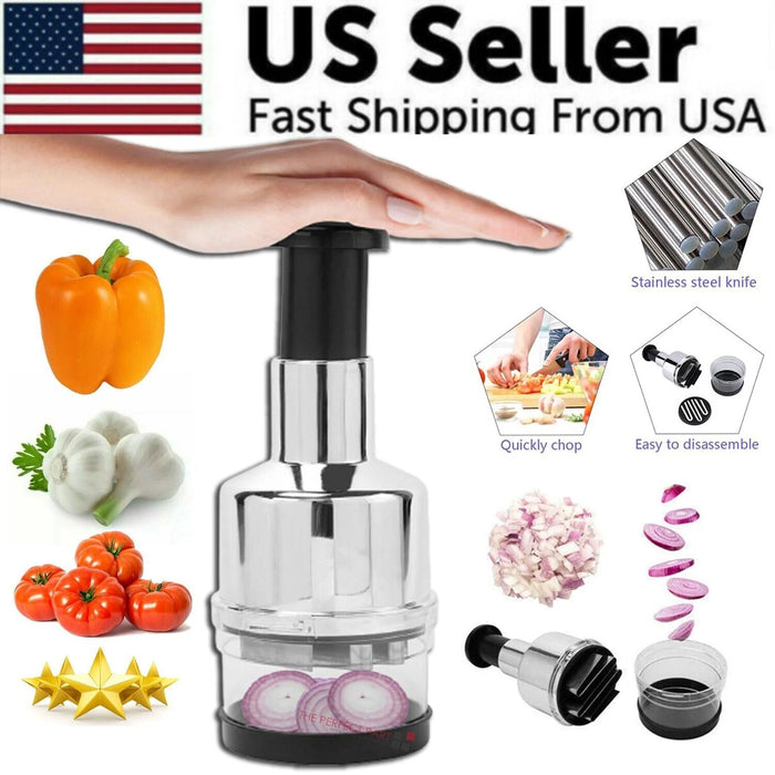 Manual Food Chopper & Vegetable Dicer