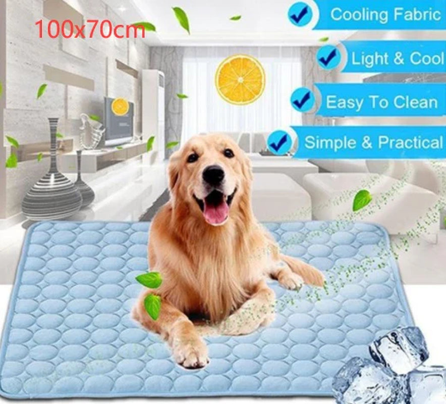 Ice Silk Cooling Pad for Dogs & Cats