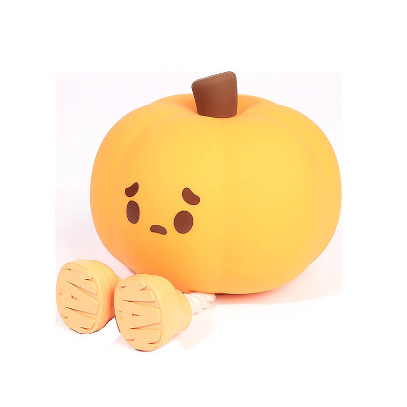 Pumpkin Silicone Night Light, Touch Dimmable